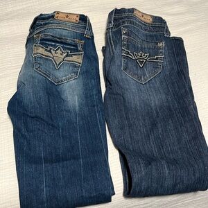 Set of two: Sang Real size 29 boot cut jeans